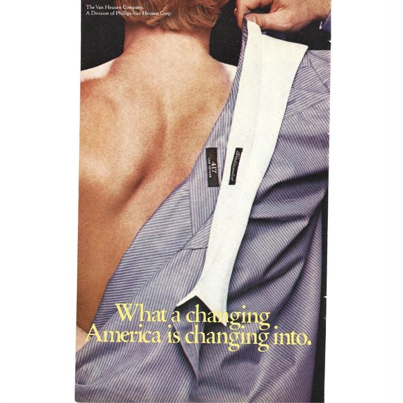 Van Heusen Men Shirt Fashion Button Down Classic 1980s Vintage Print Ad - Picture 4 of 4
